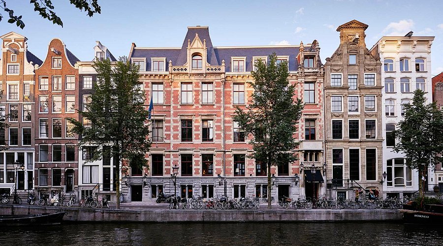 The Hoxton Amsterdam's historic canal-side hotel exterior